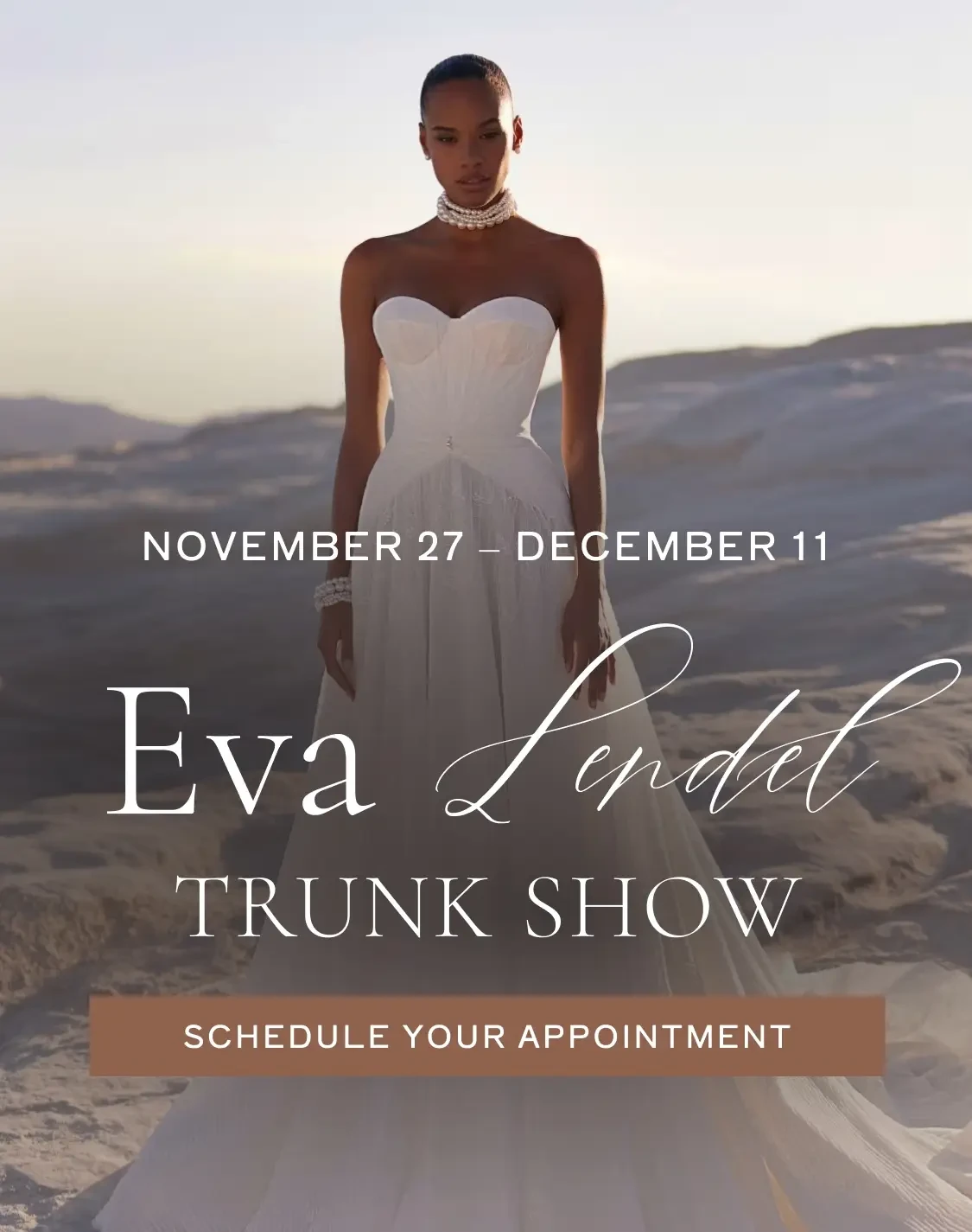 Eva Lendel Trunk Show Banner for Mobile