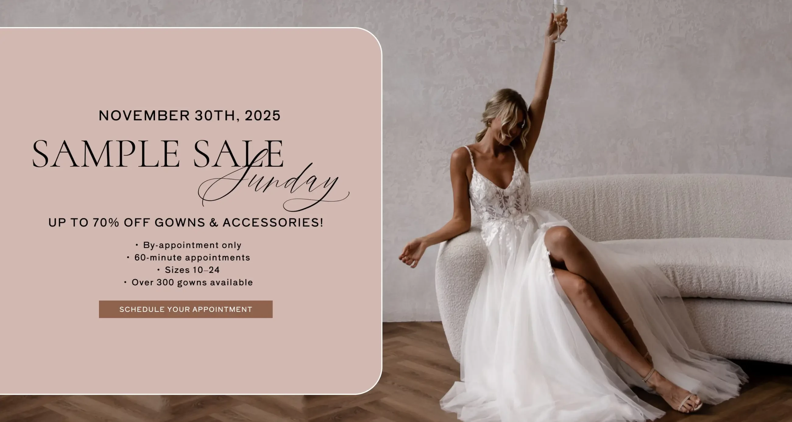 Sample Sale Banner for Desktop